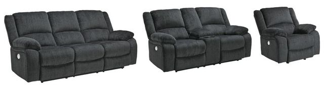 Signature Design by Ashley® Draycoll 3-Piece Slate Power Reclining Living Room Set-0