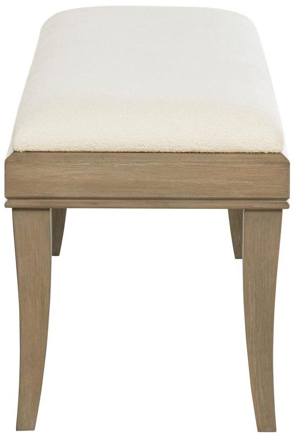 Coaster® Revello Ecru/Washed Mango Upholstered Bench-2