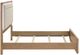 Coaster® Leanne Light Oak/Off White Eastern King Upholstered Panel Bed with LED-4