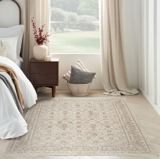 Nourison Home™ Shadows Ivory Gray 5'x7' Area Rug-1