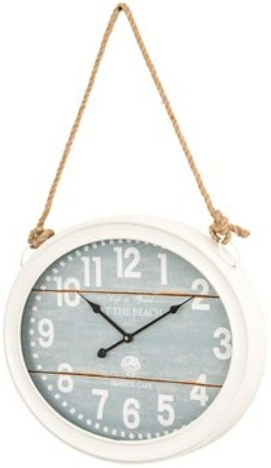 YHD Light Blue/White Circular Wall Clock-2