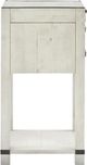 Magnussen Home® Chesters Mill Alabaster/Aged Iron Open Nightstand-2