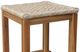 John Thomas Furniture® Parks Brown Rattan/Wooden Outdoor Stool-1