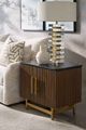 Fairfield® Dimitri Kafe Nightstand with Galaxy Black Marble Top-1