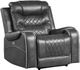 Homelegance® Putnam Gray Power Recliner-0
