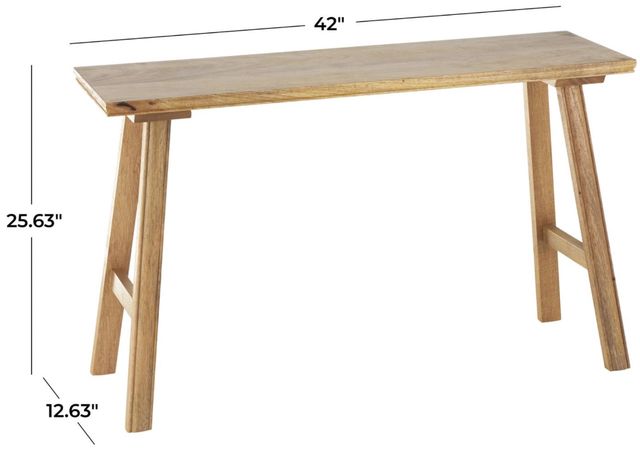 Deco Marche Brown 42” Traditional Bench-2