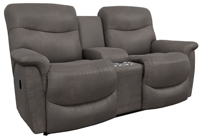 La-Z-Boy® James Steel Manual Reclining Loveseat with Console-0