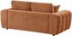 Coaster® Burnett Burnt Orange Chenille Upholstered Wide Arm Loveseat-5