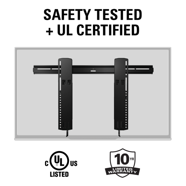 Sanus® Black Super Slim Tilting Wall Mount | Lang's Audio TV