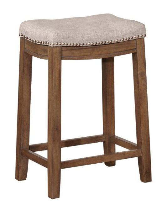 Linon Claridge Brown/Gray Counter Stool-0