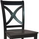 John Thomas Furniture® Cosmopolitan Salerno Black/Coal Side Chair-1