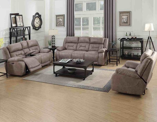 Steve Silver Co. Aria 3-Piece Desert Sand Dual Power Motion Set-0