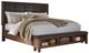 Signature Design by Ashley® Ralene 2-Piece Medium Brown King Upholstered Panel Bed Set-1