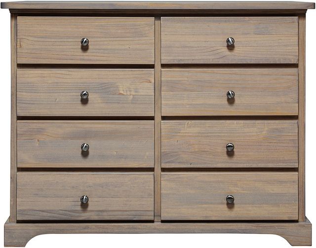 Mako Wood Furniture Youth Collection Pine 8-Drawer Dresser-1