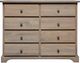 Mako Wood Furniture Youth Collection Pine 8-Drawer Dresser-1