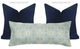 Laura Park Designs Dorset Garden Gray 14"x36" Bolster Pillow-1