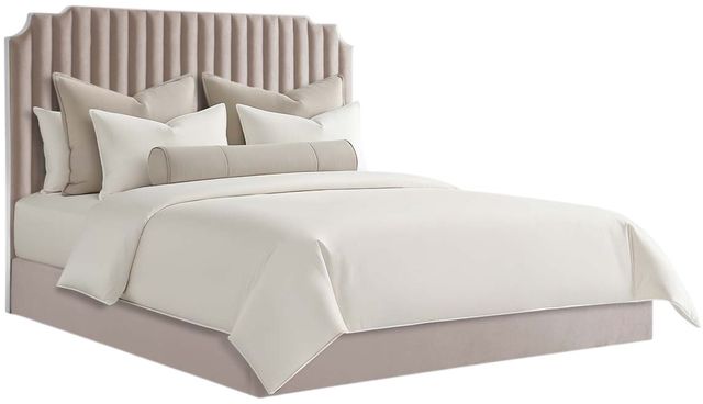 Michael Amini® Amaryllis Beige King Lift Up Storage Bed-0