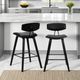 Armen Living Fox 3-Piece Black Barstool Set-1