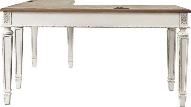 Signature Design by Ashley® Realyn 2-Piece Brown/White Office Desk-1