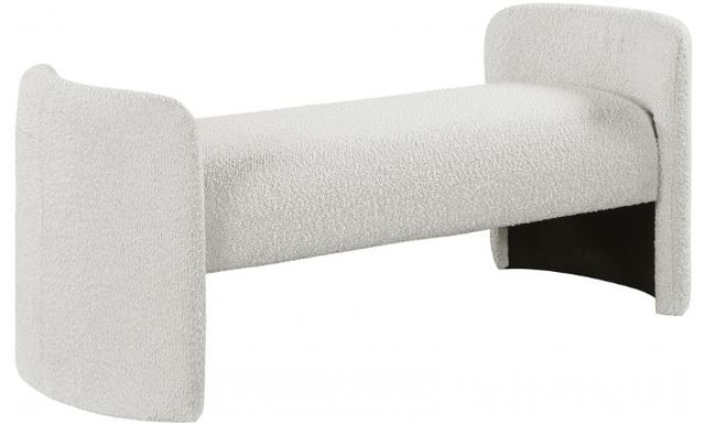 Meridian Furniture Peyton Cream Bench-0
