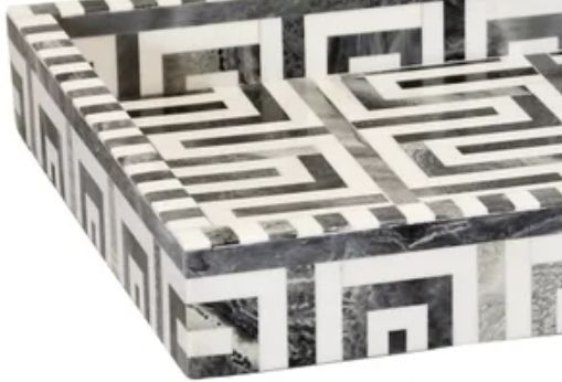Stylecraft Dann Foley Lifestyles Gray Geo Tray-1