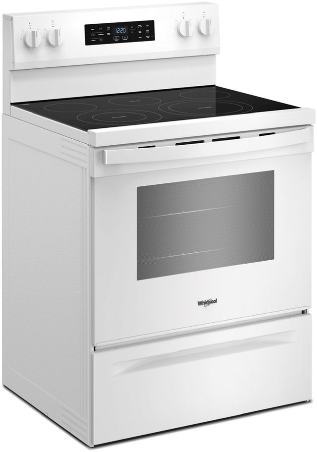 Whirlpool® 30" White Freestanding Electric Range with Air Cooking Technology-2