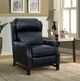 BarcaLounger® Thornfield Shoreham Blue Leather Manual Recliner-2