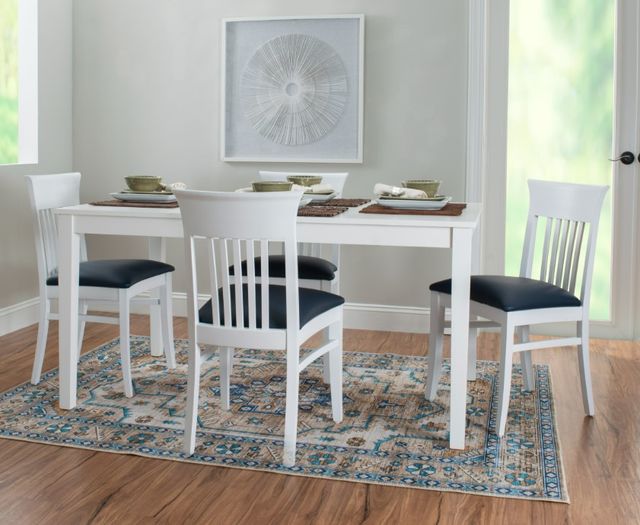 Linon Fraser 2-Piece Navy/White Dining Chair Set-1
