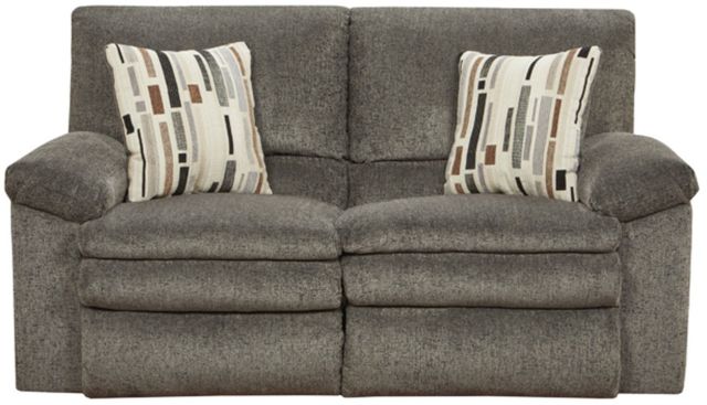 American Wholesale Furniture Tosh Pewter Manual Reclining Loveseat-0