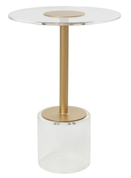 Deco Marche Clear Acrylic Accent Table-0