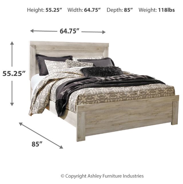 Signature Design by Ashley® Bellaby Whitewash Queen Panel Bed-1