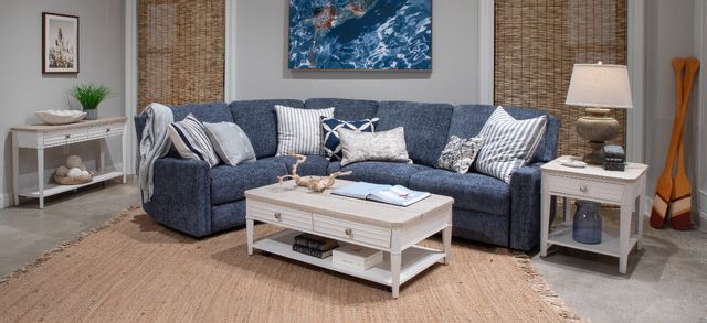 Magnussen Home® Echo Isles Driftwood and Sea Pearl Rectangular End Table-1