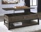 Signature Design by Ashley® Johurst Grayish Brown Lift Top Coffee Table-4