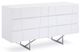 VIG Furniture Modrest Chrysler 3-Piece White Dresser and Nightstand Set-1