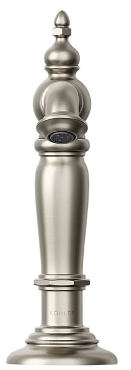 KOHLER® Artifacts® Vibrant Brushed Nickel Bathroom Sink Faucet Spout with Column Design-1
