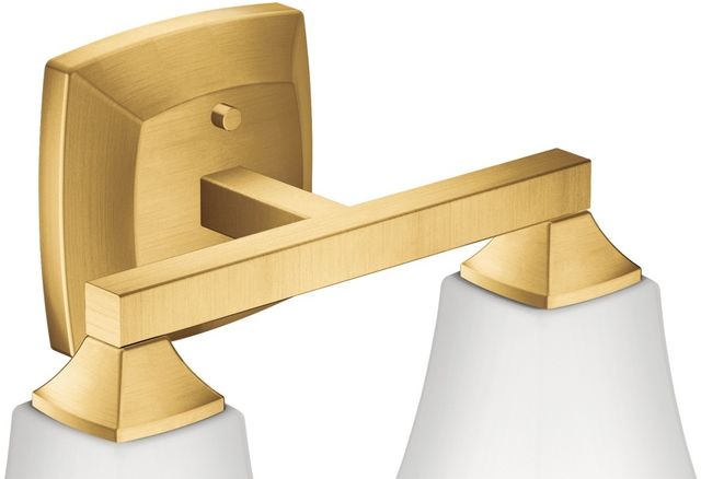 Moen® Voss™ Brushed Gold Two Globe Bath Light-1