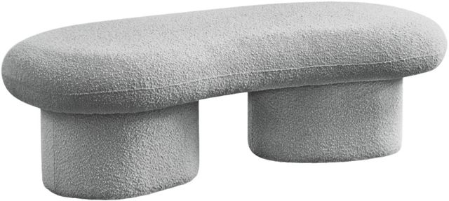 Meridian Furniture Luka Gray Bench-0