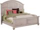 American Woodcrafters 2410 Sedona 3-Piece Cobblestone White Queen Bedroom Set-2