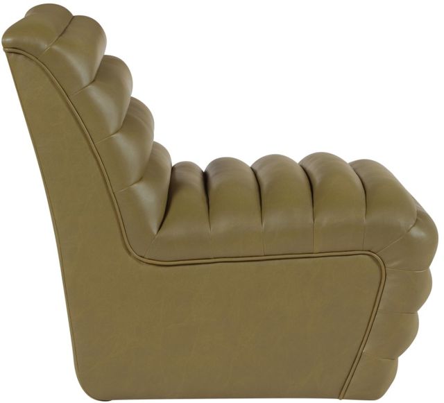 Meridian Furniture Vega Olive Leather Upholstered Accent Chair-2