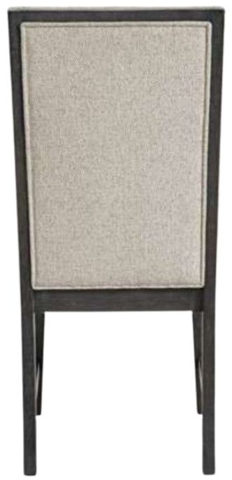 Elements International Axel Espresso/Light Gray Dining Chair-3