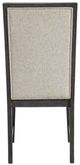 Elements International Axel Espresso/Light Gray Dining Chair-3