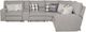 Catnapper® Rockport 6-Piece Gray Power Reclining Curved Sectional with Console-3