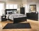 Signature Design by Ashley® Maribel 3-Piece Black Queen Panel Bed Set-4
