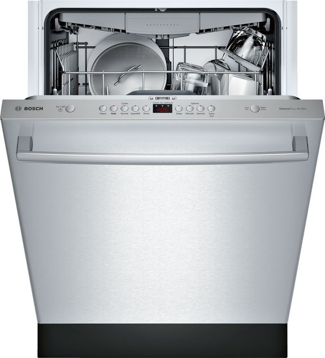 Bosch® 100 Series 24" Stainless Steel Built In Dishwasher-1