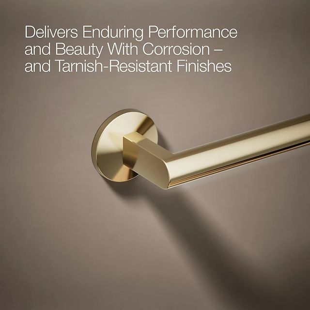 KOHLER® Components® Vibrant French Gold 30" Towel Bar-4