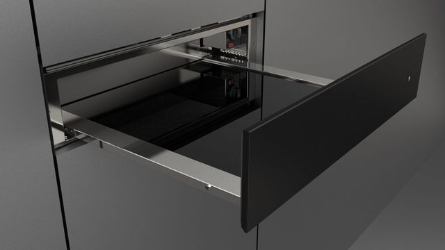 Fulgor Milano Matteo 400 Series 24" Matte Black Warming Drawer-3