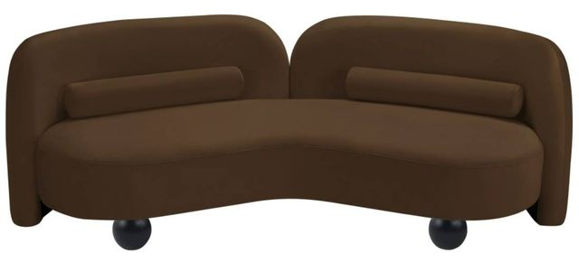 Meridian Furniture Daphne Brown Velvet Sofa-1