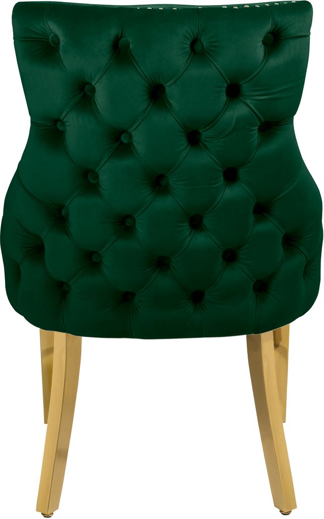 Meridian Furniture Tuft Green Velvet Dining Chair-2