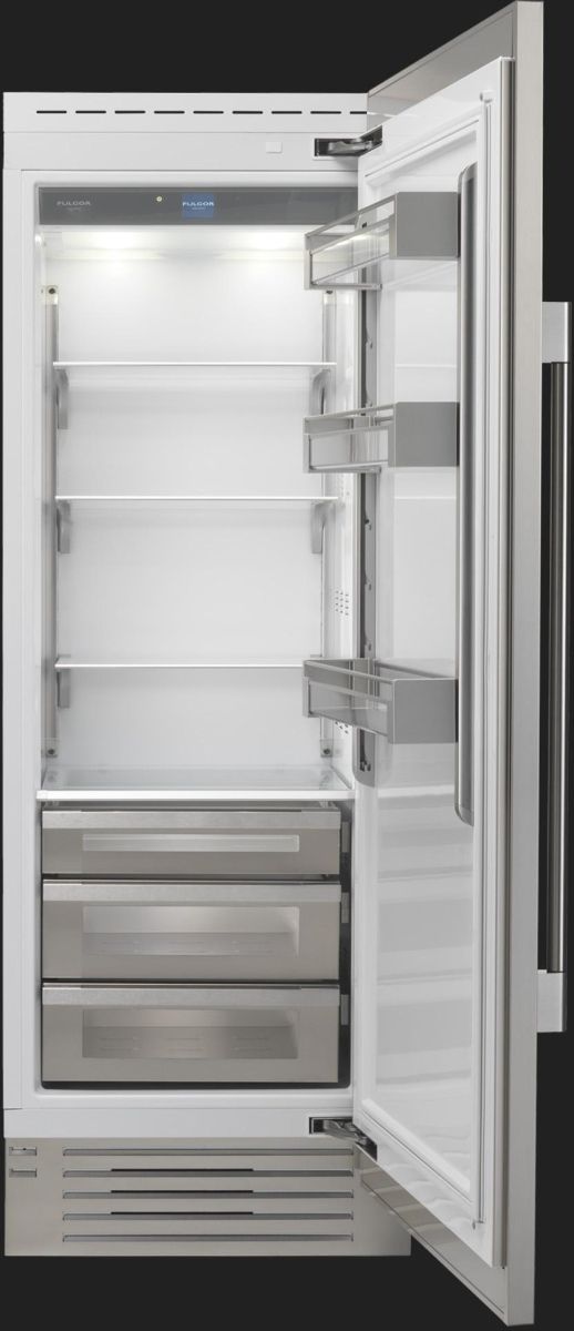 Fulgor Milano 30 in. 17.4 Cu. Ft. Stainless Steel Built In Column Refrigerator-2