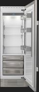 Fulgor Milano® 30 in. 17.4 Cu. Ft. Stainless Steel Built In Column Refrigerator-4